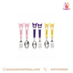 قاشق چنگال جعبه‌ای سه رنگ