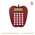 ماشین حساب فانتزی طرح سیب رنگ قرمز زرشکی
