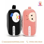 جامدادی تک زیپ دسته دار مشکی و صروتی