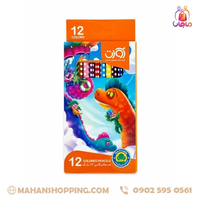 مداد رنگی 12 رنگ اوات