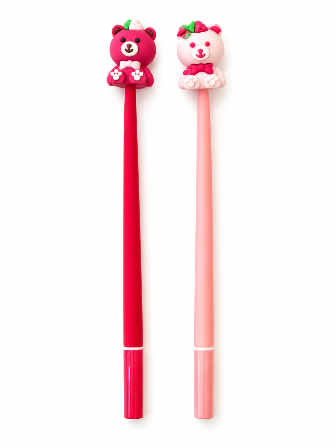 wobbly strawberry bear gel pens روان نویس لرزان طرح خرس