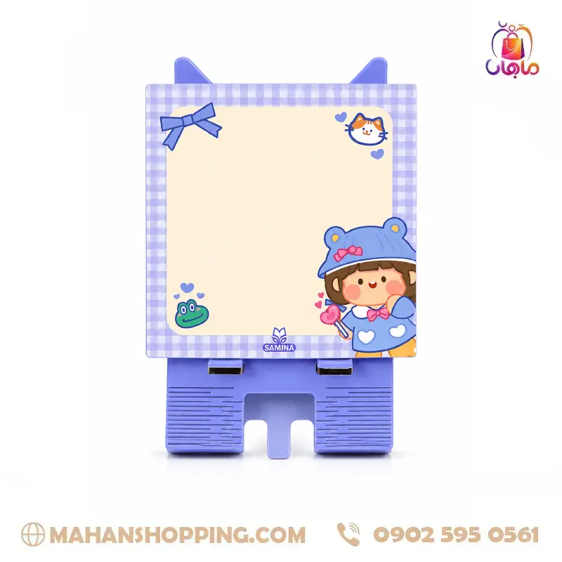 برگ یادداشت پایه دار فانتزی آبی